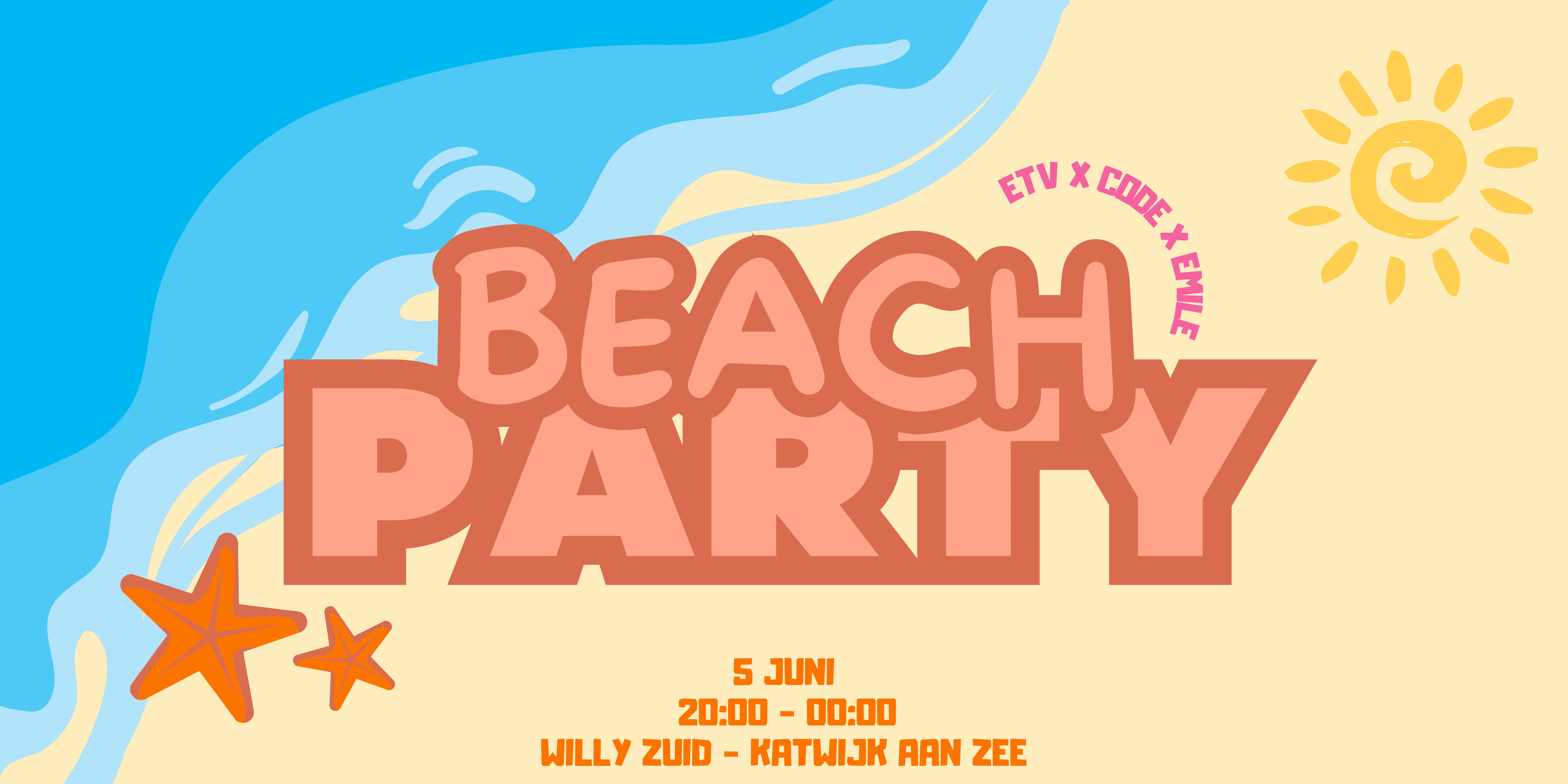 Eindfeest: Beach Party (CoDe x ETV x Emile)