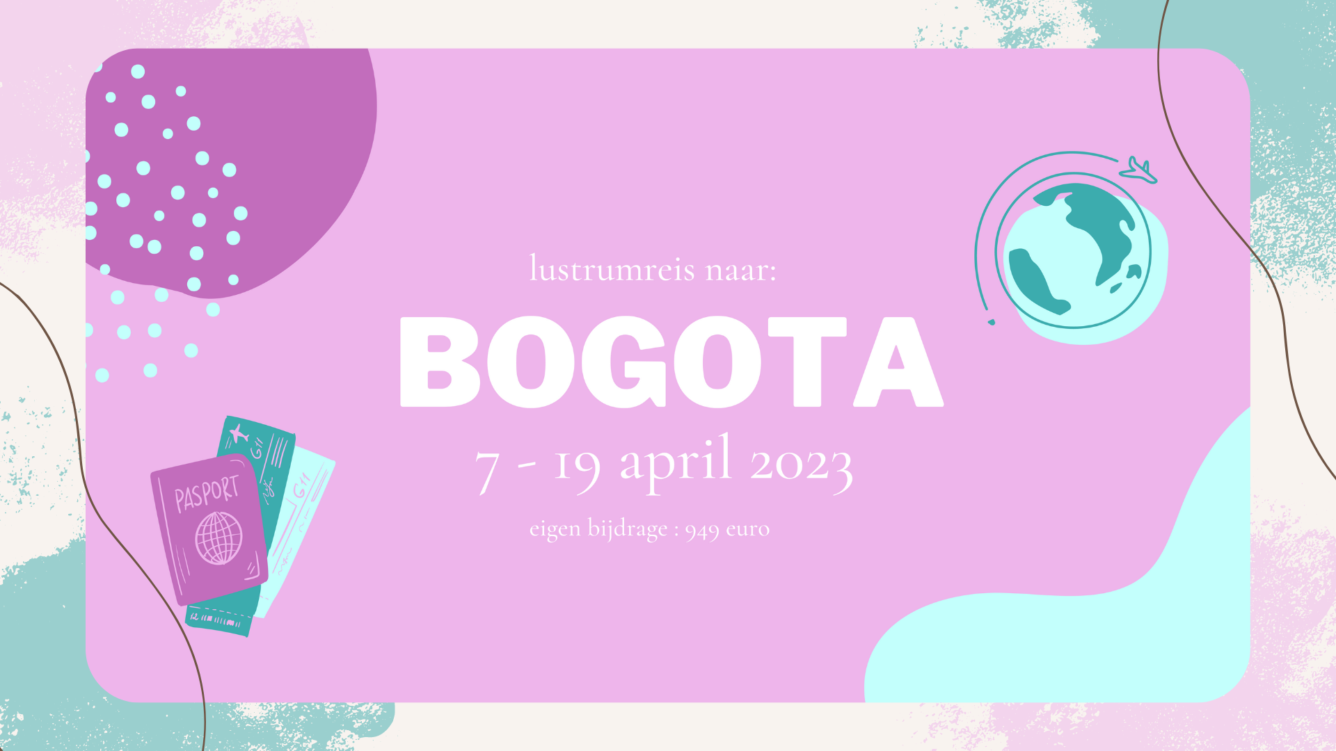 Lustrumreis Bogotá 7-19 april 2023