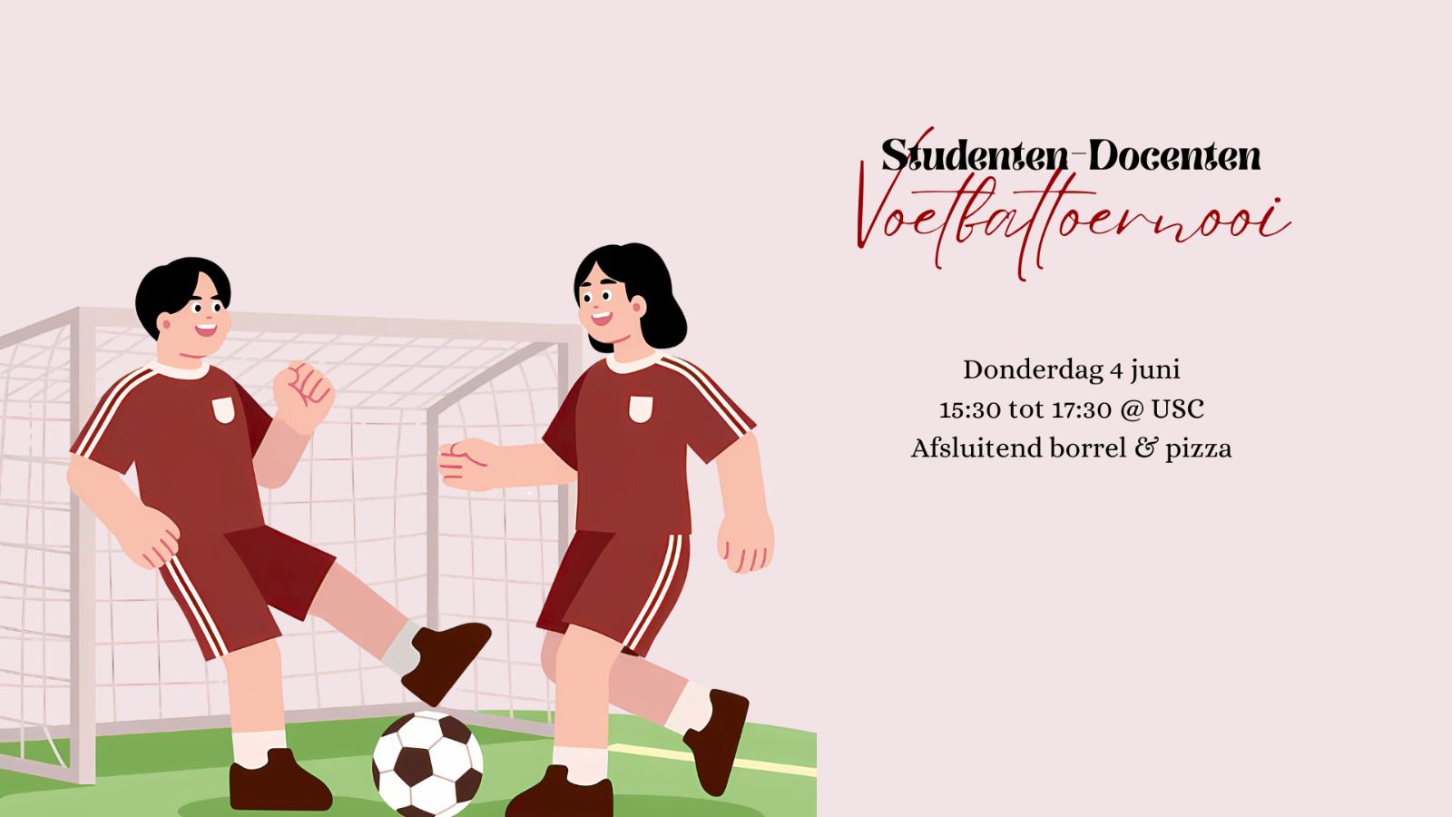 Studenten-docenten voetbaltoernooi