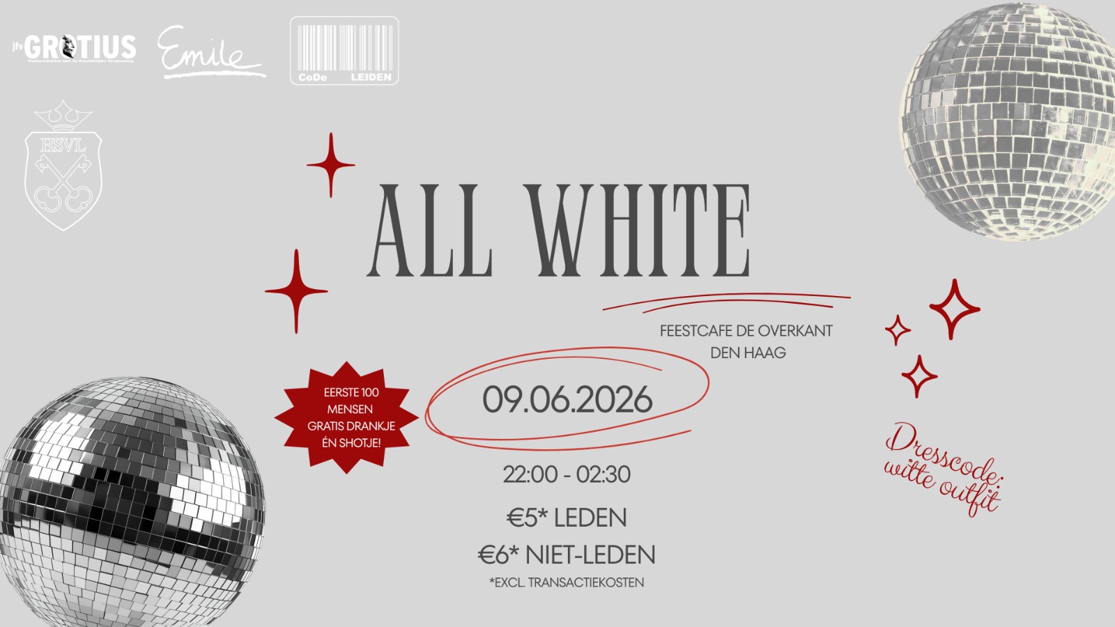 Eindfeest CoDe x Emile x HSVL x Grotius